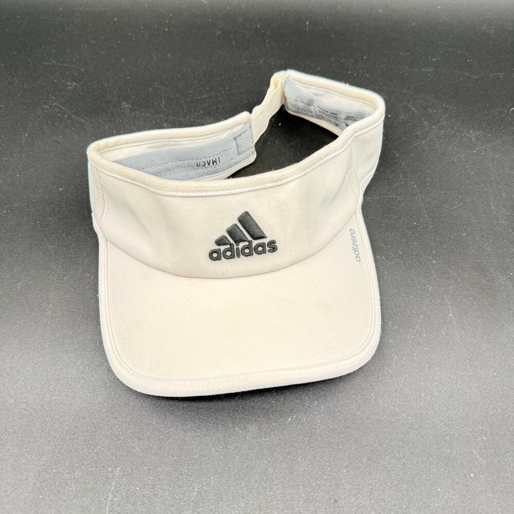 Adidas Adizero Sun Visor White Gray Golf Tennis One Size Adjustable NWT